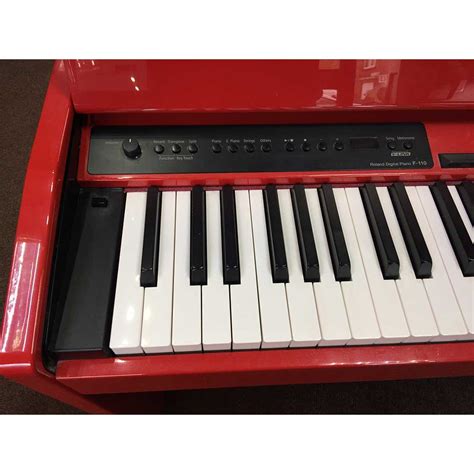 Roland F110 Digital Piano Polished Red Keysound