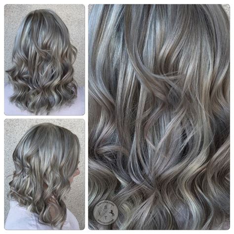 A Shining Silver Grey Grey Hair Modern Hair Color