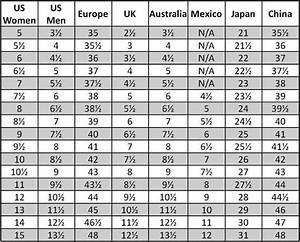 Sizing Chart Hawley Lane Shoes