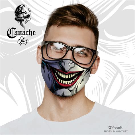 Joker Face Mask From Canacheshop In 2020 Joker Face Funny Face Mask