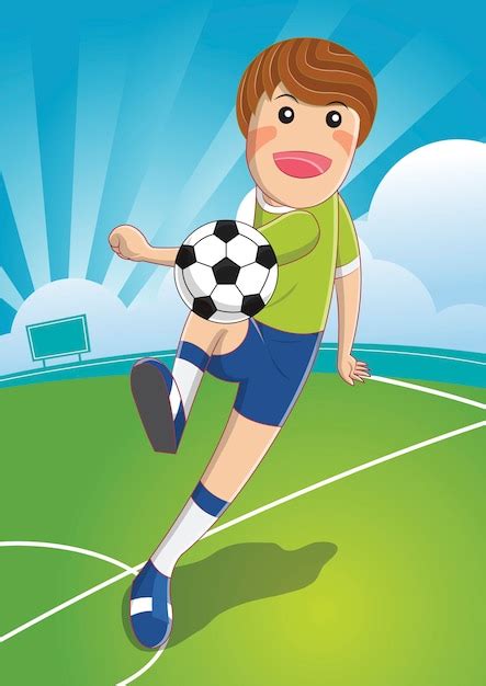 Premium Vector Soccer Man Shooting