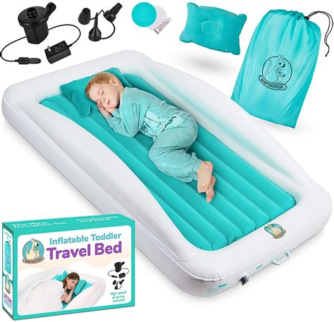 Saw something that caught your attention? BABYSEATER Toddler Air Mattress with Sides Includes Air ...