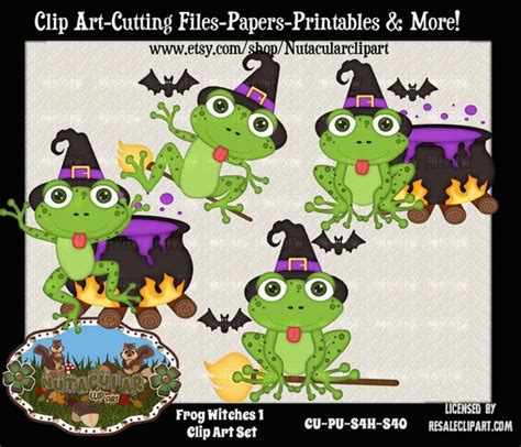 Halloween Frogs Clip Art Frog Witches Clip Art Commercial