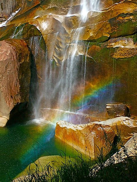 Afternoon Rainbow At Vernal Falls In Yosemite National