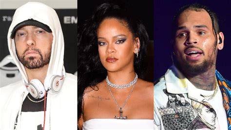 Eminem Says He Sides With Chris Brown While Rapping About Rihanna