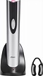 Oster Cordless Rechargeable Electric Wine Bottle Opener Stainless/Black ...
