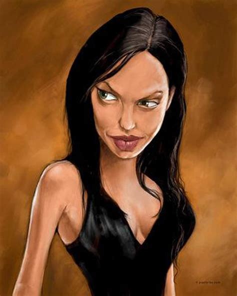 Angelina Jolie Caricatura Caricaturas Caricaturas De Famosos