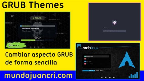 Grub Themes Personalizando Nuestro Grub En Archlinux Youtube