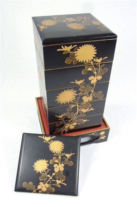 A Japanese Lacquered Jubako Japanese Lacquerware Japanese Art Japanese
