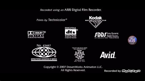 Technicolor Kodak Dolby Digital Digital DTS Sound SDDS MPAA IATSE Avid