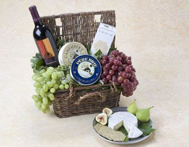 Holiday gift baskets offer the perfect way to show clients, partners, or team members how much they mean to your business. Wine and Food Baskets, Assorted Cheese and Wine Baskets ...