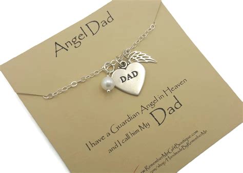 As someone who has lost their parent, what advice would you give to someone whose parents are still alive? Sterling Silver Loss Of Dad Memorial Necklace - Angel Wing ...
