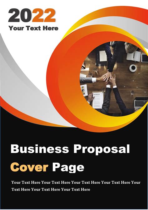 9printable Business Proposal Cover Page Design Templates