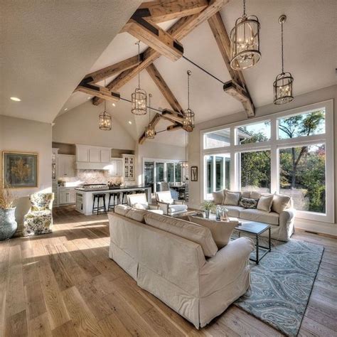 In This Article You Can Find Vaulted Ceiling Ideas Which Are Going To Farm House Living