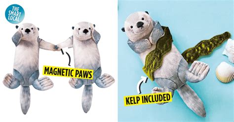 Felissimo’s Sea Otter Pouch Has Magnetic Paws For Them To Hold Hands