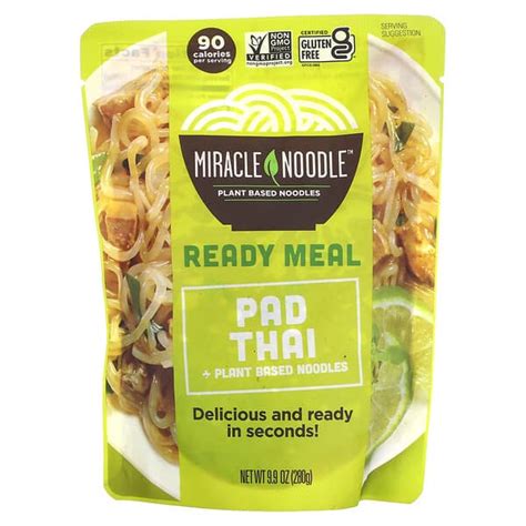 Miracle Noodle Ready Meal Pad Thai Plant Based Noodles 99 Oz 280 G