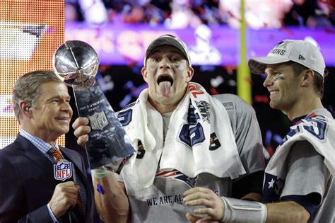 Gronkd Rob Gronkowski Dents Patriots Super Bowl Trophy Video
