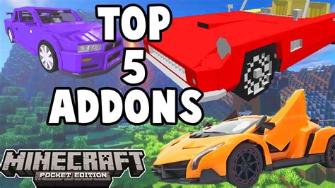 Top 5 Mejores Addons De Autos Para Minecraft Pe Addons Minecraft