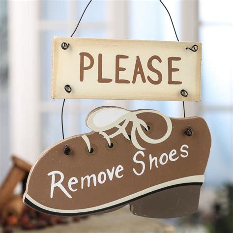 Please Remove Shoes Wood Sign Home Decor Factory Direct Craft