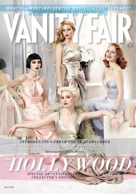 Vanity Fair Hollywood Cover Features Jennifer Lawrence Jessica Chastain