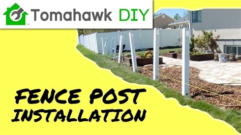 How To Install Vinyl Fence Posts Picket Fence Series Part 1 Youtube