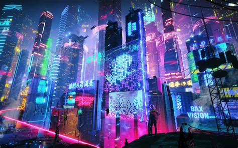1920x1200 Colorful Neon City 4k 1080p Resolution Hd 4k Wallpapersimagesbackgroundsphotos And