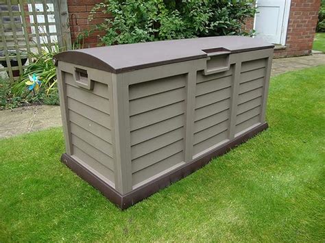 Gsd Plastic Garden Storage Deck Box Waterproof Domed Lid Style Xl Size