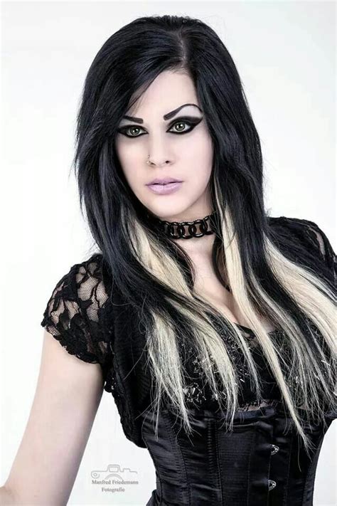 Black And Blonde Hair Gothic Hairstyles Dark Beauty Goth Beauty