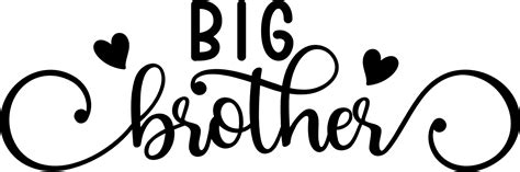 Big Brother Siblings Free Svg File For Members Svg Heart