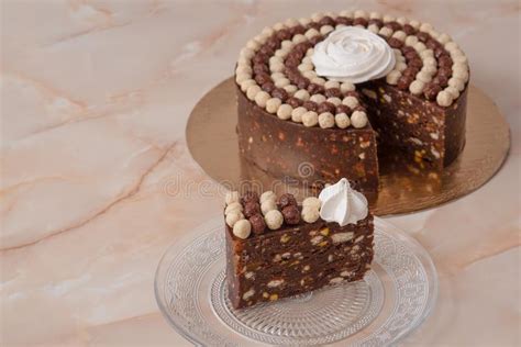 Biscuits Chocolate Cake With Candies Stock Photo Image Of Biscuits