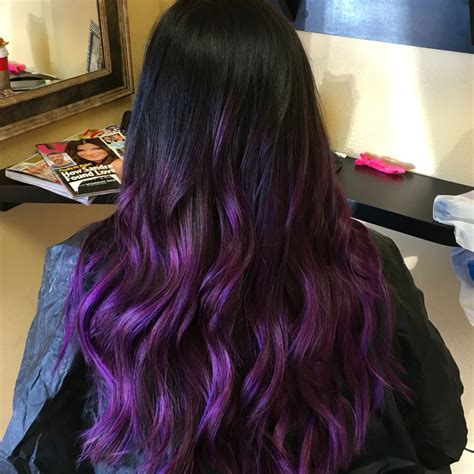 Purple Ombre Hair Tutorial For Black Hair