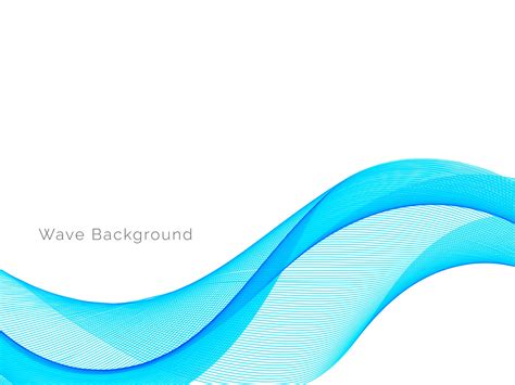 Smooth Stylish Flowing Blue Wave Background 2512668 Vector Art At Vecteezy