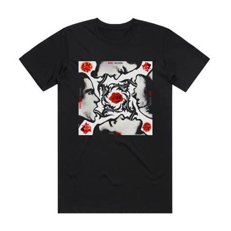 Red Hot Chili Peppers Blood Sugar Sex Magik Album Cover T Shirt Black