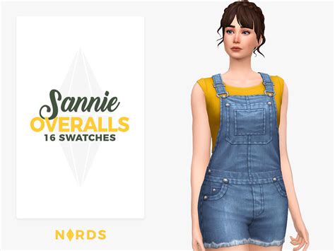Plumbob Over My Head Overalls Sims Sims 4