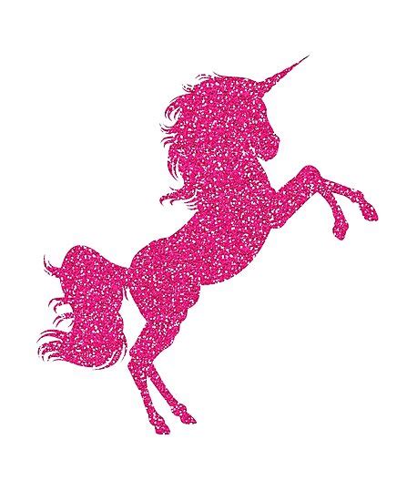 Lámina Fotográfica Camiseta Pink Unicorn Glitter De Khushboolohia