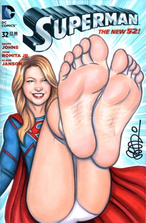 Rule 34 Bare Legs Costume Dc Dc Comics Feet Foot Fetish Kara Zor El Kryptonian Melissa Benoist
