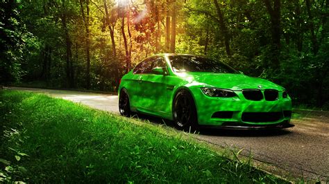 Download Green Car Car Vehicle Bmw Hd Wallpaper