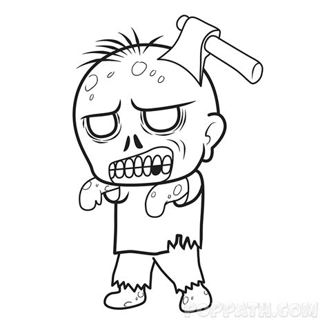 Cartoon Zombie Drawing At Getdrawings Free Download