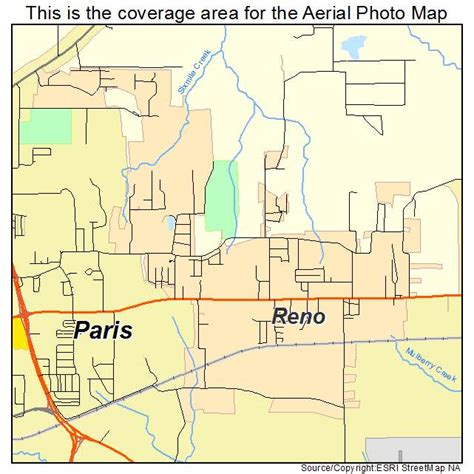 Aerial Photography Map Of Reno Tx Texas
