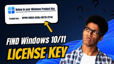 Find Windows Product License Key Windows 1011 In 1 Minute Youtube