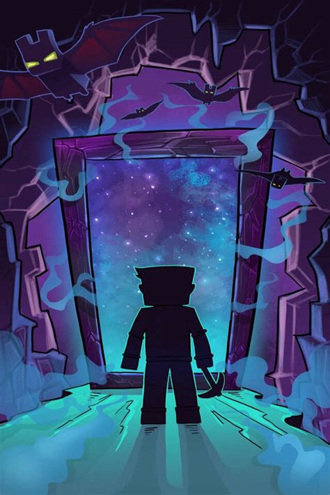 A Person Standing In Front Of A Door With An Image Of The Sky And Stars
