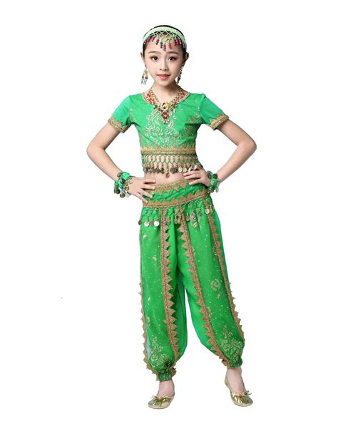 Buy Bollywood Girl Bharatanatyam Folk Tribal Indian Kids Dance Dress