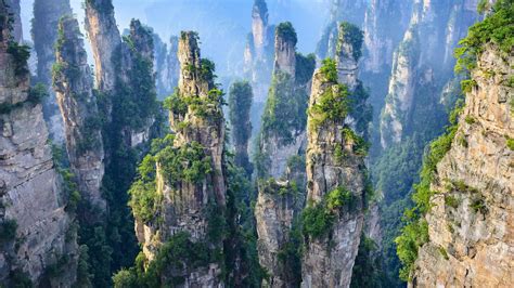 Chinese Mountains Chinese Mountains Zhangjiajie Stone Pillars