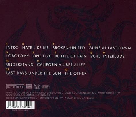One Fire Combichrist Cd Album Muziek