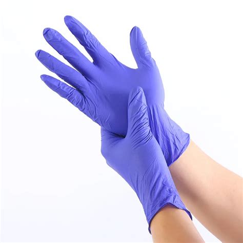 10pcslot Wear Resistance Nitrile Disposable Gloves Food Medical