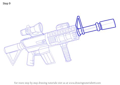 Learn How To Draw Thermal Scoped Assault Rifle From Fortnite Fortnite