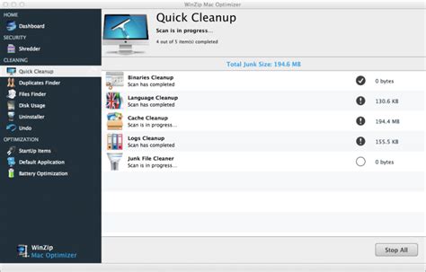 How Do I Use Quick Cleanup To Clean Unnecessary Files In Mac Optimizer
