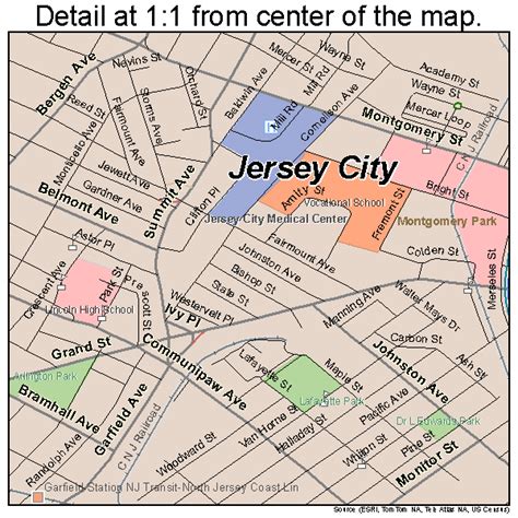 Map Of Jersey City Nj World Maps