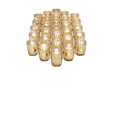 Letine Accents Letine Gold Votive Candle Holders Set Of 8 Speckled