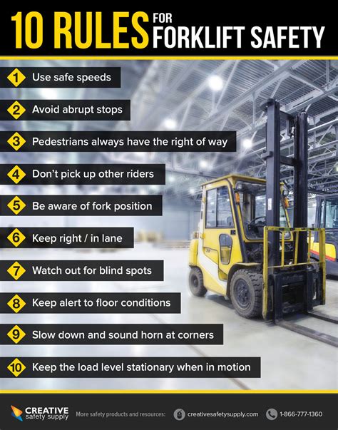 Forklift Safety Poster Creative Safety Supply
